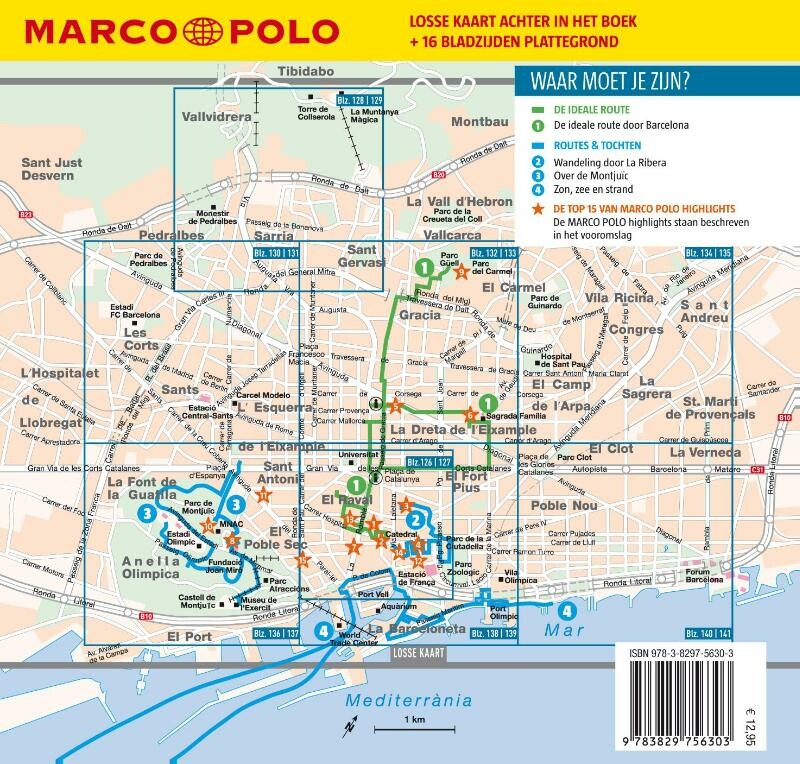 Marco Polo NL Reisgids Barcelona / Marco Polo NL gids achterkant