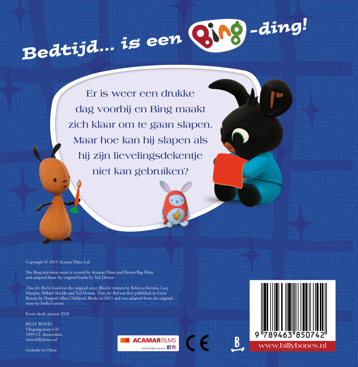 Tijd voor bed! / Bing achterkant