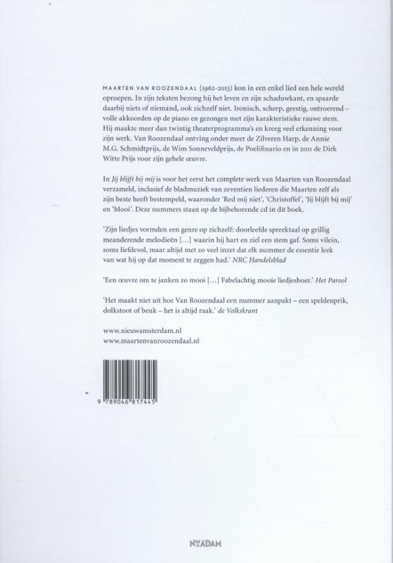 Jij blijft bij mij achterkant