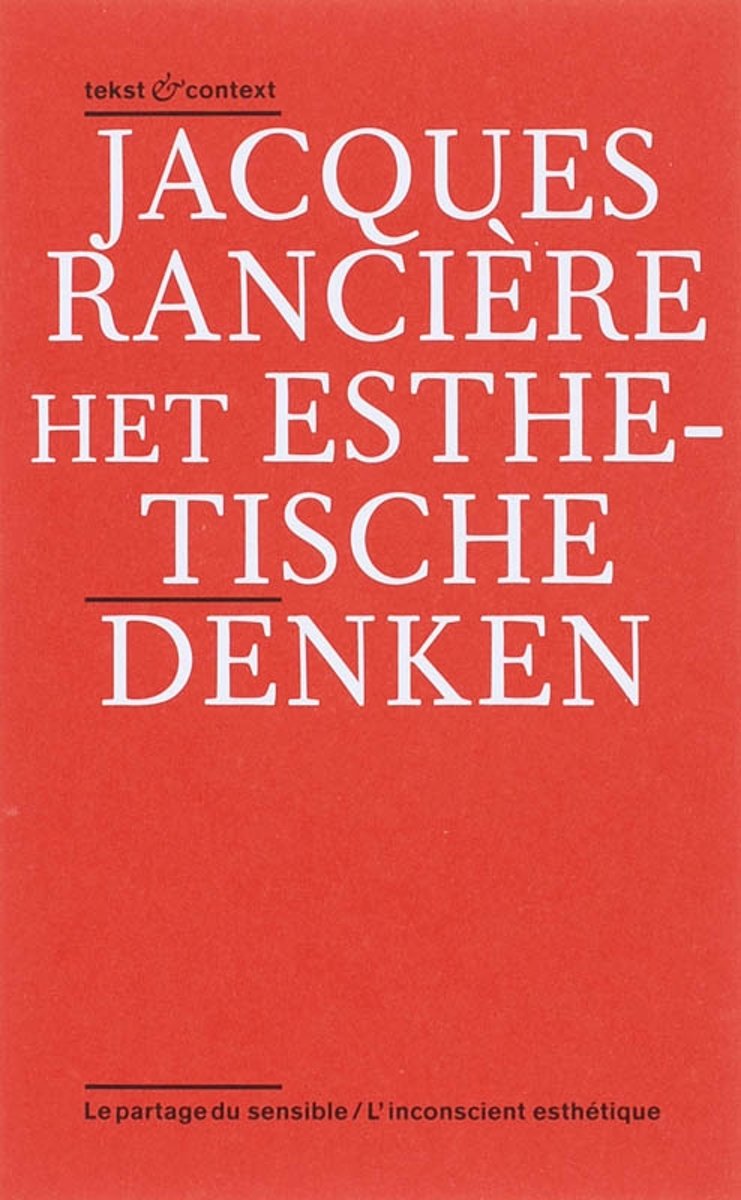 boekenbalie_9789078088141_cover Het esthetische denken / Tekst & context