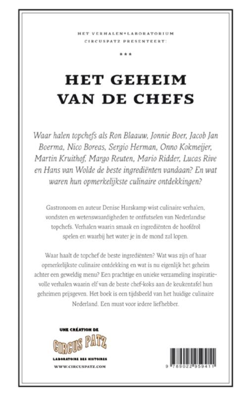 Het geheim van de chefs Het geheim van de chefs achterkant