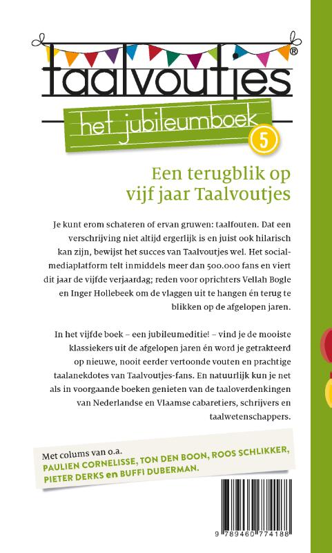 Taalvoutjes 5 Het jubileumboek Taalvoutjes 5 Het jubileumboek achterkant