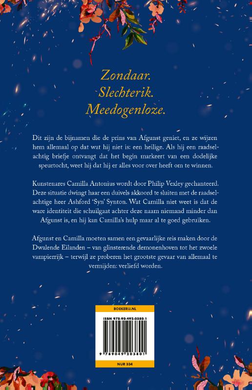 Het spel der zonden achterkant