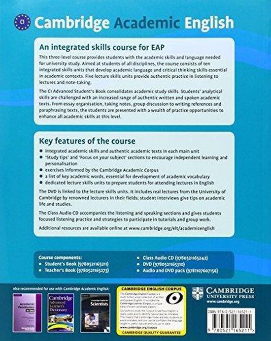 Cambridge Academic English C1 - Adv student's book