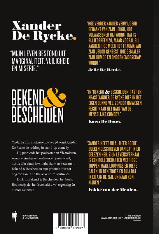 Bekend & bescheiden Bekend & bescheiden achterkant