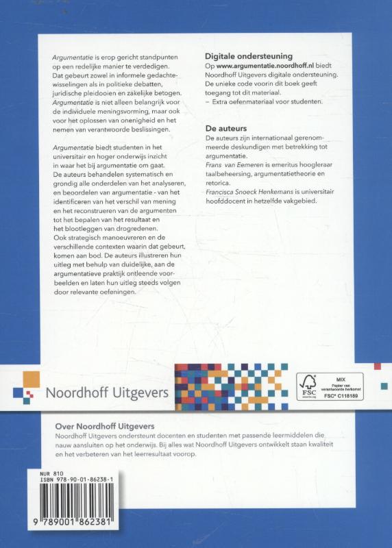 Argumentatie achterkant
