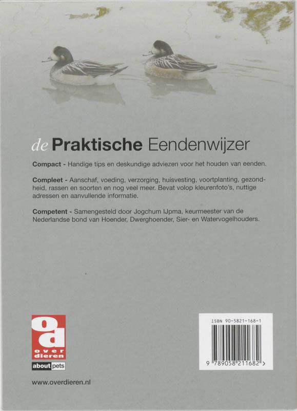 De praktische eendenwijzer / Over Dieren / 160 achterkant