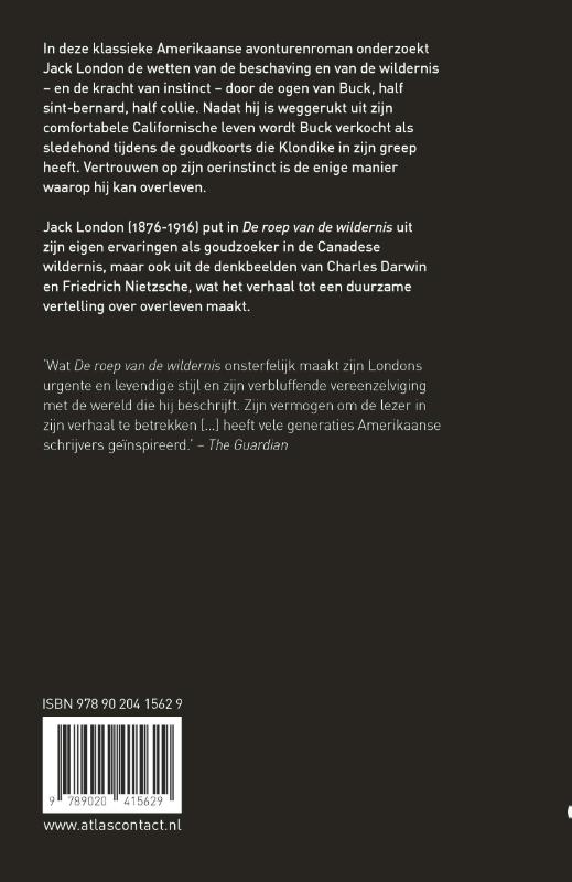 De roep van de wildernis / LJ Veen Klassiek achterkant