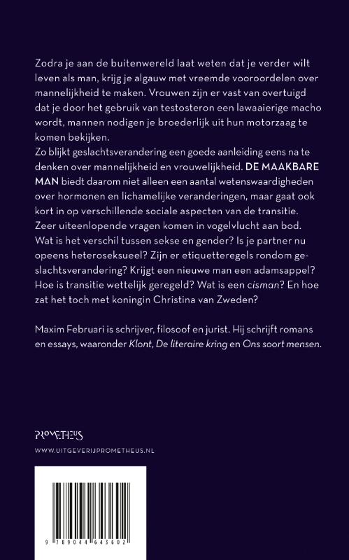De maakbare man De maakbare man achterkant