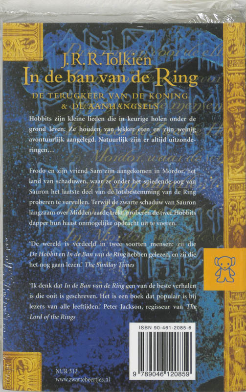 In de ban van de ring 3 de terugkeer van de koning achterkant