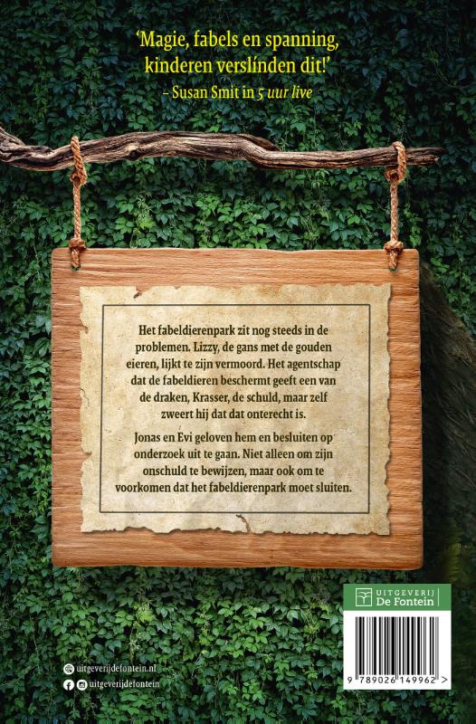 De verdachte draak / Het fabeldierenpark / 2 achterkant