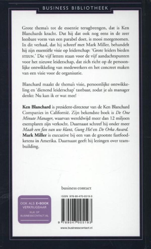 Het geheim van leiderschap achterkant