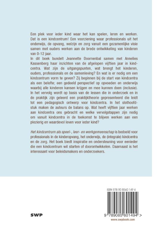 Het kindcentrum als speel-, leer- en werkgemeenschap achterkant