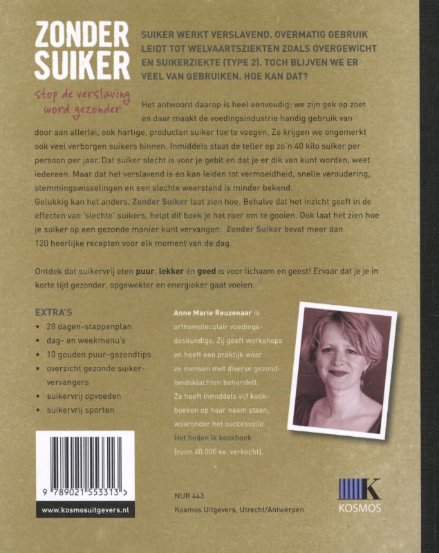 Zonder suiker Zonder suiker achterkant