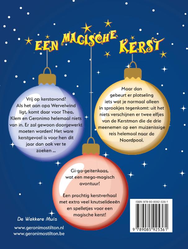 Een magische kerst achterkant