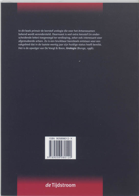 Basisboek urologie achterkant