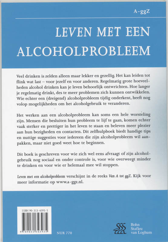 Leven met een alcoholprobleem / Van A tot ggZ achterkant