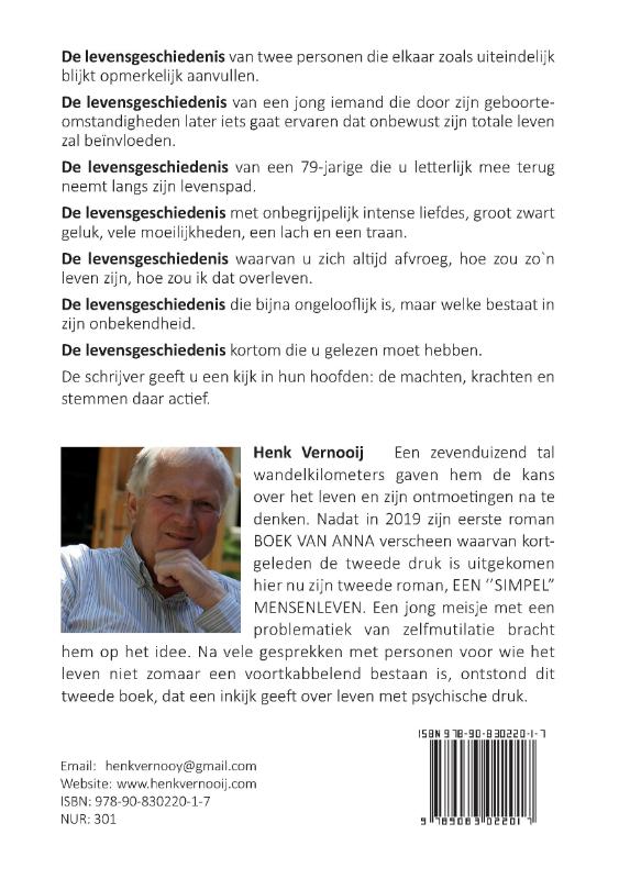 EEN "SIMPEL" MENSENLEVEN achterkant