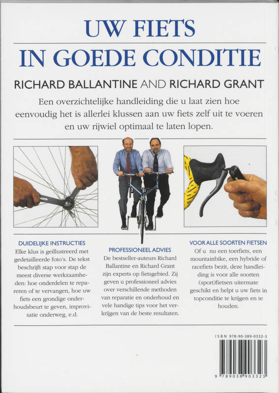 Uw fiets in goede conditie achterkant