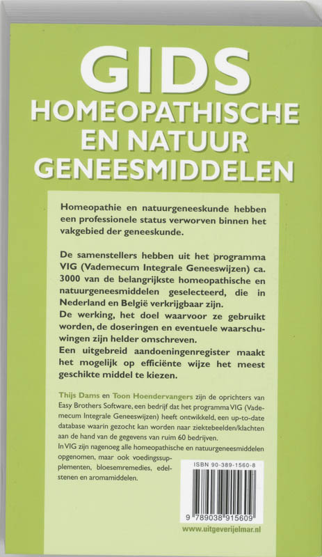 Gids homeopat. en natuurgen. 2005 achterkant