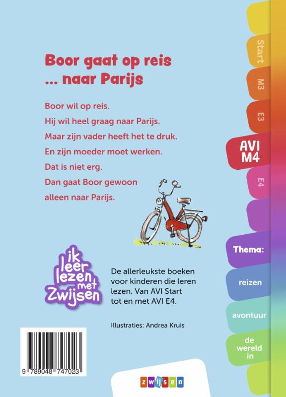 Boor gaat op reis … naar Parijs / Ik leer lezen met Zwijsen achterkant
