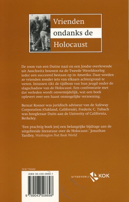 Vrienden ondanks de Holocaust achterkant