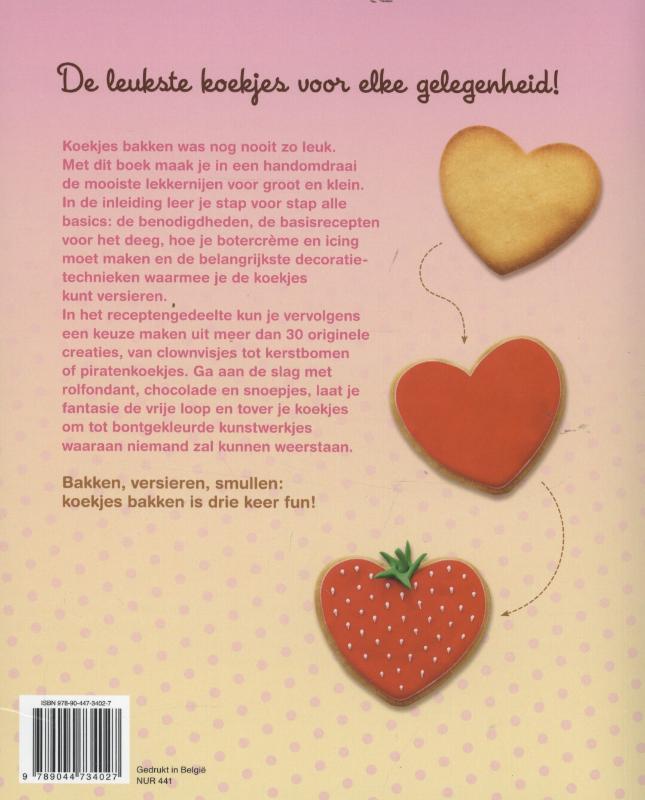 Bakpret met koekjes achterkant