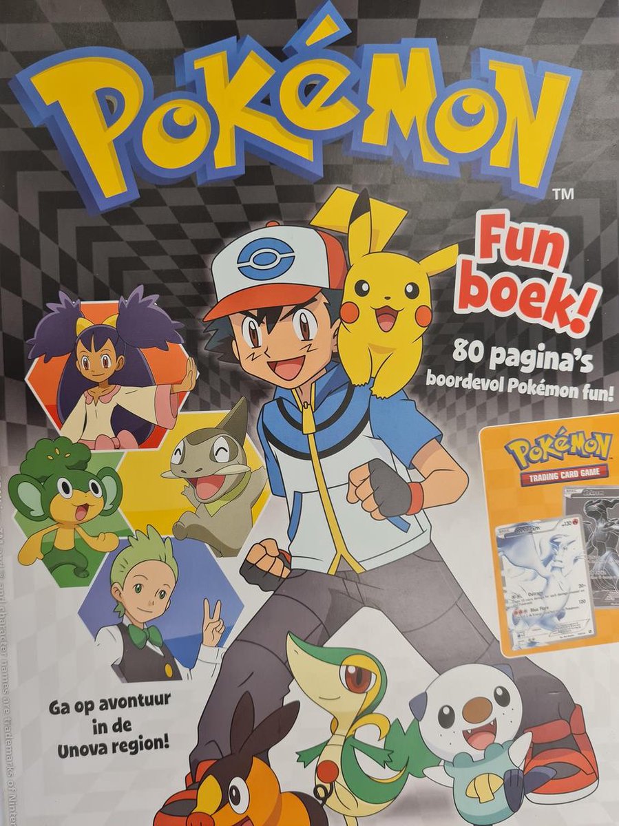 boekenbalie_8717371240899_cover Pokemon Black&White Kleur/puzzel/Spelletjes Boek (2011)