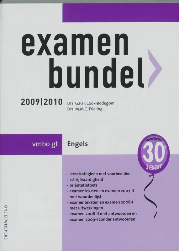 Examenbundel / 2009/2010 Vmbo-Gt Engels
