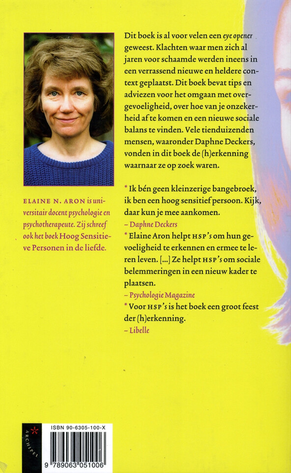 Hoog sensitieve personen Hoog sensitieve personen achterkant