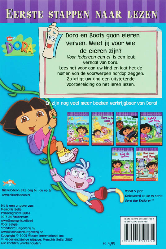 Dora / Voor iedereen ei / Dora achterkant