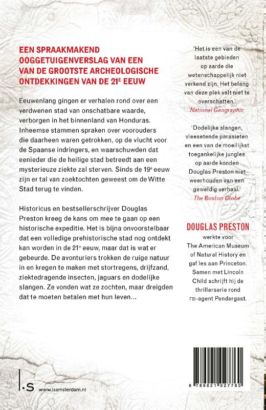 De verdwenen stad achterkant