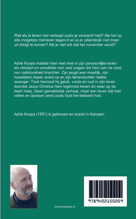 Ik wil niet dat het november wordt achterkant