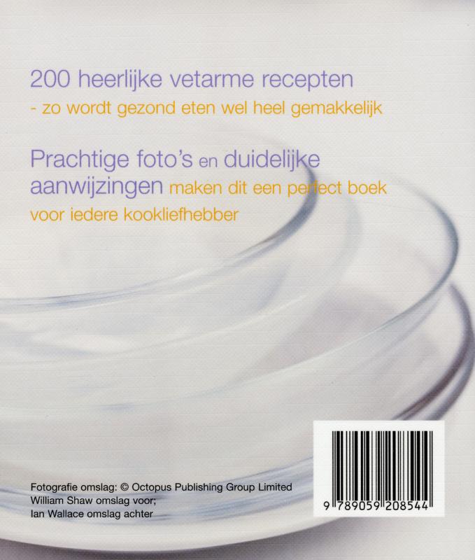 200 vetarme recepten 200 vetarme recepten achterkant