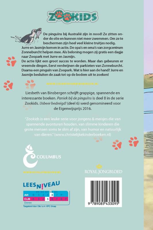 Paniek bij de pinguïns / Zookids / 8 achterkant