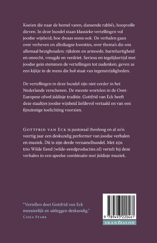 De koe die naar de hemel vloog achterkant