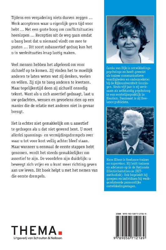 Luisterboek Assertief Op Het Werk achterkant