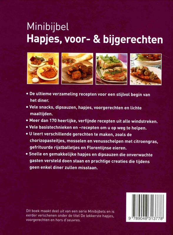 Hapjes, voor & bijgerechten / Minibijbel achterkant