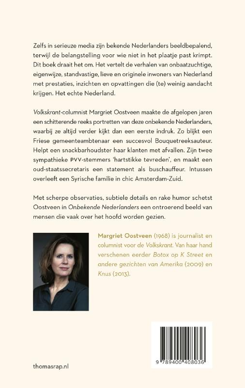 Onbekende Nederlanders achterkant