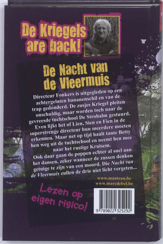 De nacht van de vleermuis / De zusjes Kriegel / 5 achterkant