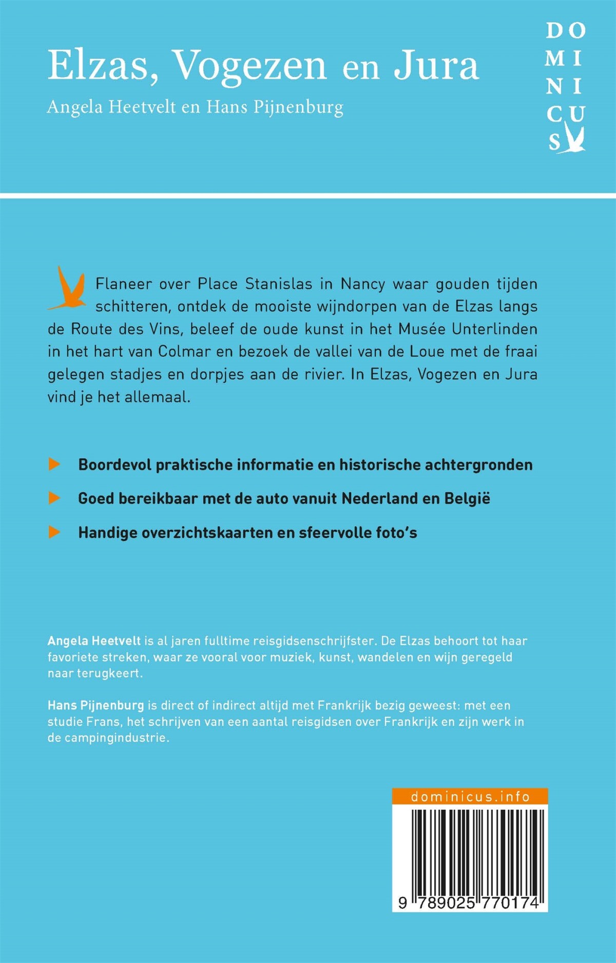 Elzas, Vogezen en Jura / Dominicus achterkant