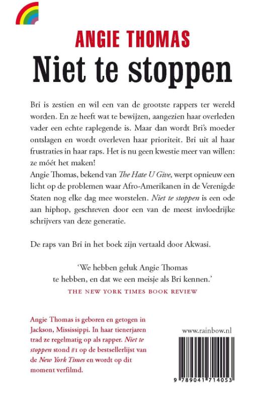 Niet te stoppen achterkant