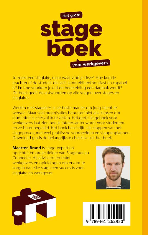 Het grote stageboek voor werkgevers Het grote stageboek voor werkgevers achterkant
