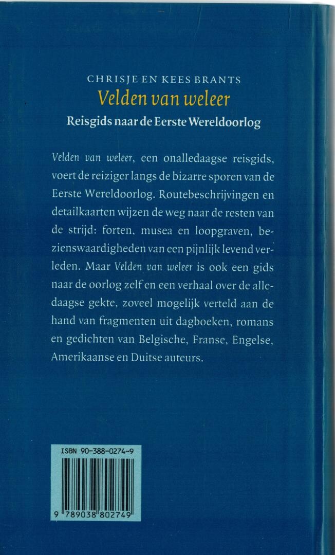 VELDEN VAN WELEER                  REISGIDS WO I achterkant
