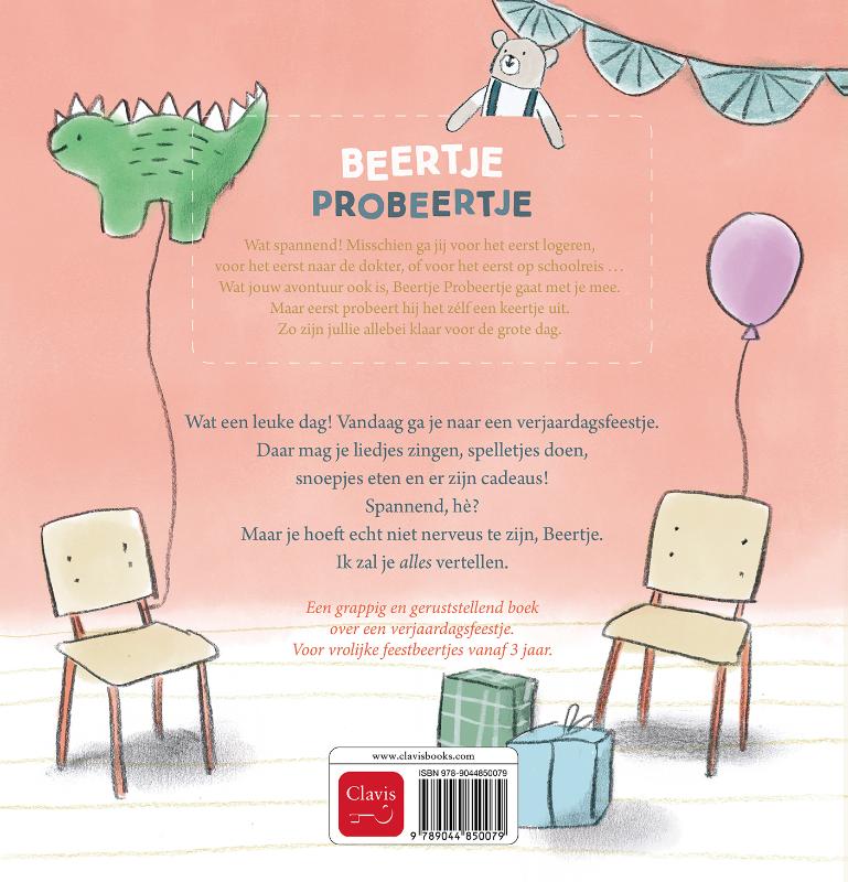Beertje Probeertje gaat naar een verjaardagsfeestje / Beertje Probeertje achterkant