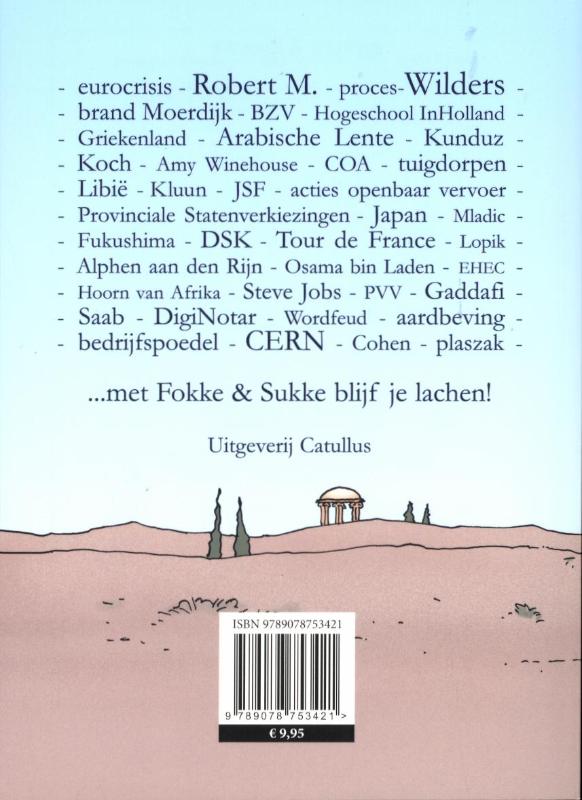 Fokke & Sukke / Het afzien van 2011 / Fokke & Sukke achterkant