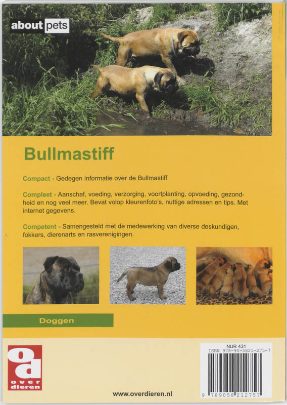 Bullmastiff / Over Dieren achterkant