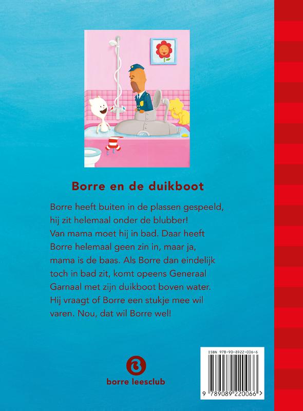 Borre en de duikboot / De Gestreepte Boekjes achterkant