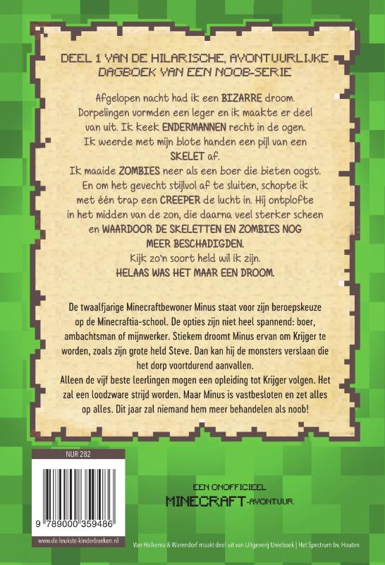 Krijger / Dagboek van een noob achterkant