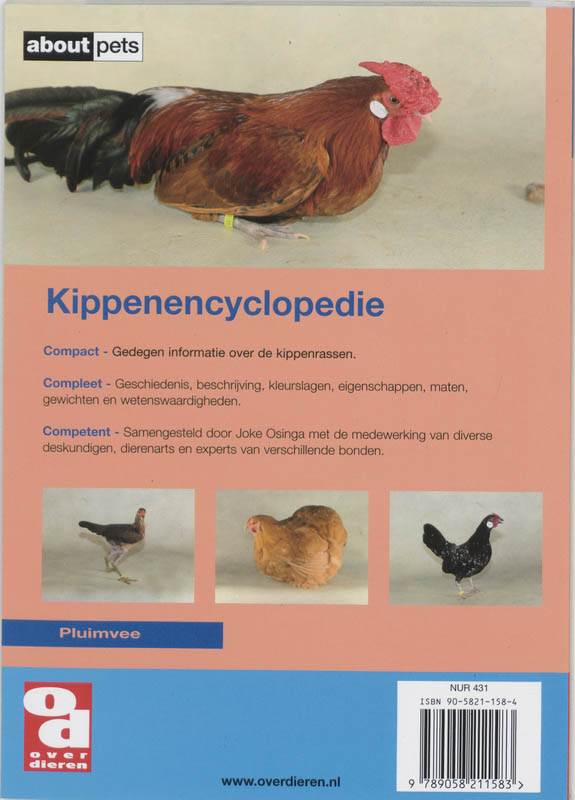 Over Dieren 154 - De kippenencyclopedie achterkant